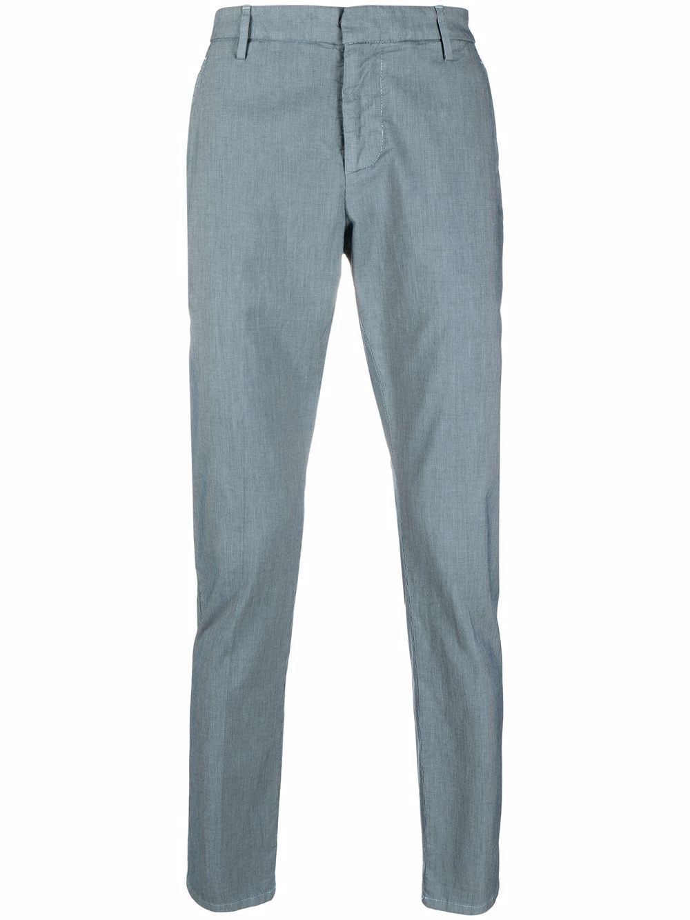 DONDUP Halbhohe Straight-Leg-Chino - Blau von DONDUP