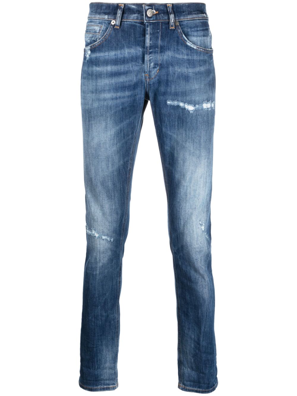 DONDUP Schmale Jeans mit Stone-Wash-Effekt - Blau von DONDUP