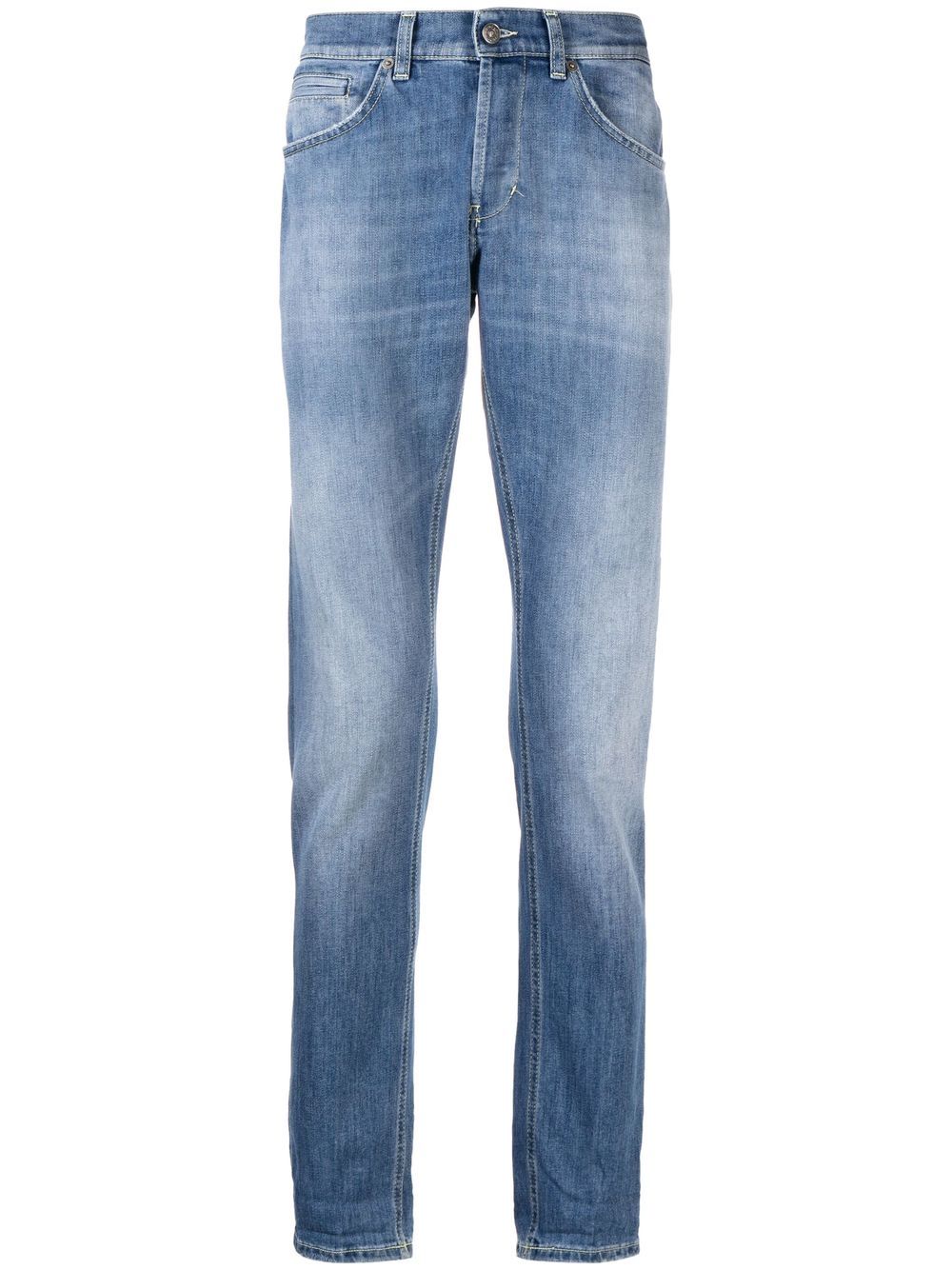 DONDUP Straight-Leg-Jeans mit Umschlag - Blau von DONDUP