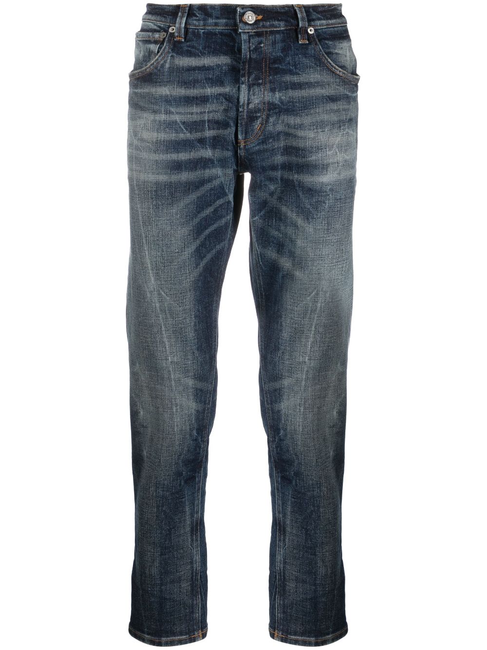 DONDUP Jeans mit Tragefalten - Blau von DONDUP