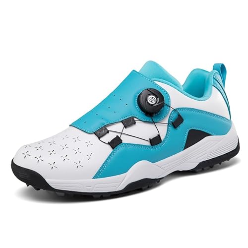 DONFAAUK Herren Golfschuhe wasserdichte Golf Turnschuhe Spikeless Dämpfung Golfer Schuhe Slip on Walking Sportschuhe,Grün,43 EU von DONFAAUK