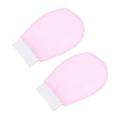 DONFAMDS Peeling-handschuhe Für Damen Badehandschuhe Körperhandschuhe Haushalts-duschhandschuhe Schrubbhandschuhe Rosa von DONFAMDS