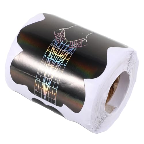 DONFAMDS 1 Rolle Halter Für Nagelpapier Nagelführungsform Manikürezubehör Anleitungsformen Für Nagelkunst Maniküre-leitfaden-aufkleber Aufkleber Für Nagelformen Nagelkunstwerkzeuge Black von DONFAMDS