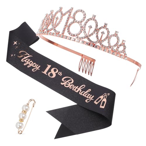 DONFAMDS 1 Set Gürtel Perlennadel Geburtstags Haar Accessoire Geburtstagskrone Und Schärpe 18 Geburtstagskrone Für Mädchen Geburtstagsschärpe Für Mädchen Geburtstagskronen Für Mädchen DONFAMDS 1 Set Gürtel Perlennadel Geburtstags Haar Accessoire Geburtstagskrone Und Schärpe 18 Geburtstagskrone Für Mädchen Geburtstagsschärpe Für Mädchen Geburtstagskronen Für Mädchen von DONFAMDS