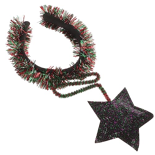 DONFAMDS 1stück Glitzer Haarreif Mit Fünf Punkten Für Junge Mädchen Und Frauen Buntes Party-accessoire Für Feiern Karneval Und Geburtstagsfeiern Für Fotos Und Besondere Anlässe von DONFAMDS