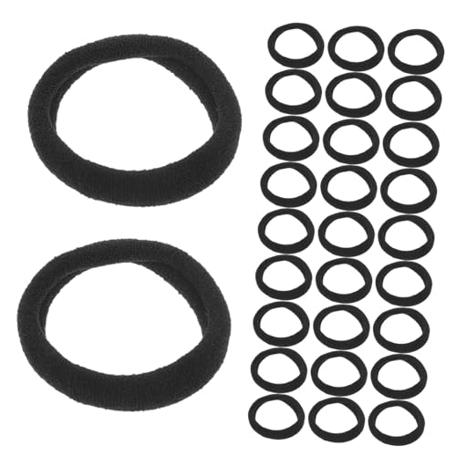 DONFAMDS 100Stücke Haargummis für Damen Elastische Pferdeschwanzhalter für Dickes und Lockiges Haar für Besondere Anlässe Bequem und Sicher von DONFAMDS