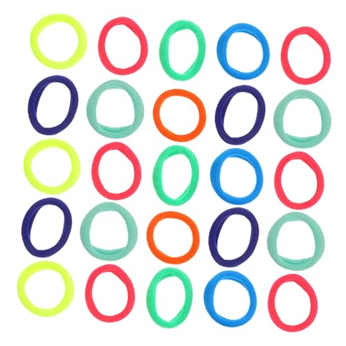 DONFAMDS 100stücke Gummibänder Für Haare Elastische Pferdeschwanzhalter Haargummis Und Seile Für Junge Mädchen Und Erwachsene Gemischte Farben von DONFAMDS