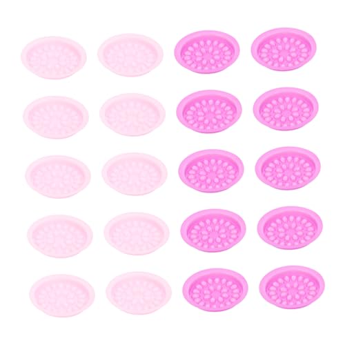 DONFAMDS 100stücke Wimpernverlängerungstablett Einweg-wimpernschalen Wimperntablett Scheibenblumenhalter Wimpernwerkzeug Für Damen-make-up Lash-kleber-halter von DONFAMDS