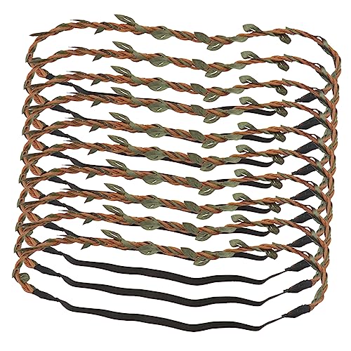 DONFAMDS 10stücke Teiliges Naturkranz Haarschmuck Dekoratives Stirnband Aus Geflochtenem Material Für Damen Einfaches Und Stilvolles Design Für Partys Und Anlässe von DONFAMDS