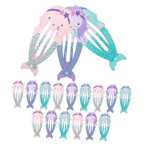 DONFAMDS 18stücke Meerjungfrau-stil Haarspangen Für Mädchen Haarschmuck Aus Robustem Material Für Alltag Rollenspiele Und Festivals von DONFAMDS