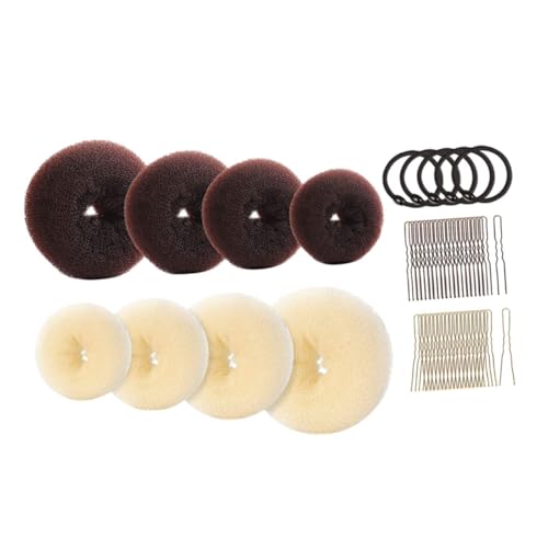 DONFAMDS Haarknoten-maker Aus Weichem Material U-förmigen Pins Haar Krawatten Für Frauen Mädchen Vielseitiges Haarstyling-tool Für Flecht Und Fixierstile Schnell Und Einfach Anzuwenden von DONFAMDS