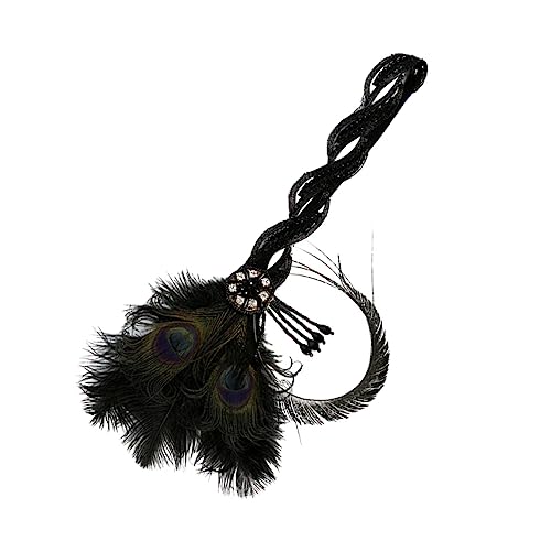 DONFAMDS 1stück Elegantes Haarband Mit Quasten Dekoratives Haarschmuck Für Feiern Und Hochzeiten Hochwertiges Kopfschmuck Stilvoller Haarschmuck Für Damen Und Bräute Mit Weißen Federn von DONFAMDS