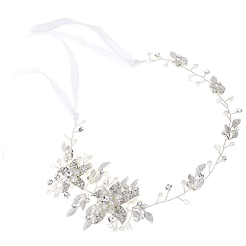 DONFAMDS Haarband Aus Legierung Mit Strass Für Damen Hochzeitsschmuck Kopfschmuck Aus Silber Für Braut Und Geburtstag von DONFAMDS