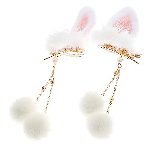 DONFAMDS 1paar Haarclips Mit Hasenohren Und Langen Quasten Süße Mädchen Haaraccessoires Für Frühling Und Ostern Geeignet Für Dickes Und Dünnes Haar DONFAMDS 1paar Haarclips Mit Hasenohren Und Langen Quasten Süße Mädchen Haaraccessoires Für Frühling Und Ostern Geeignet Für Dickes Und Dünnes Haar von DONFAMDS