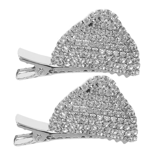 DONFAMDS 1paar Katzenohren Haarklammern Aus Süße Strass-haarspangen Für Frauen Mädchen Und Junge Mädchen Haaraccessoires Für Cosplay Und Halloween Leicht Und Bequem von DONFAMDS