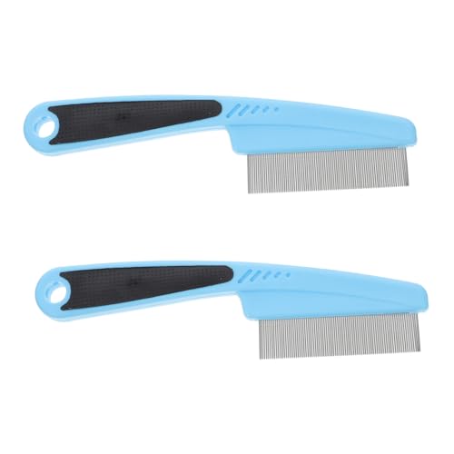 DONFAMDS 2 Stück Feinzahn Kamm Dandruff Remover Haarkamm für Männer Haustiere Langlebig Schuppen und Kopfgneis von DONFAMDS