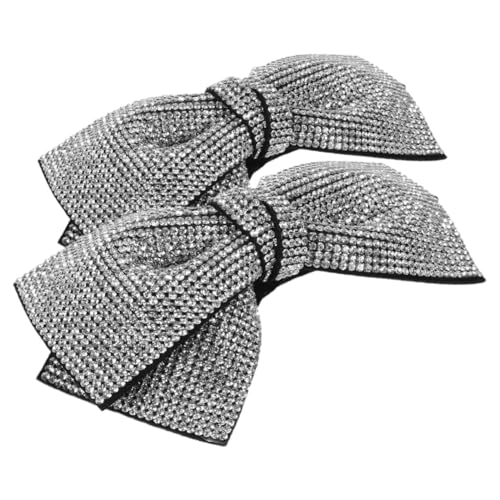 DONFAMDS 2 Stück Glitzernde Haarspangen mit Schleifen Design Funkelnde Rhinestone Haarclips für Damen Haarschmuck für Hochzeiten und Besondere Anlässe von DONFAMDS