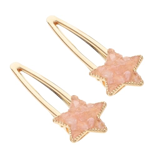 DONFAMDS 2stücke Handgefertigte Kristallstern Haarspangen Für Mädchen Und Frauen Rutschfeste Metall-haaraccessoires Verschiedenen Farben Süß Und Stilvoll Für Jeden Anlass von DONFAMDS