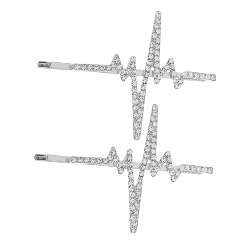 DONFAMDS 2stücke Glitzernde Haarklammern Für Frauen Rhinestone Braut Haarschmuck Für Hochzeiten Und Formelle Anlässe Metall Haarspangen Für Stilvolle Frisuren Mit Funkelnden von DONFAMDS