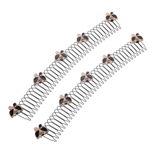 DONFAMDS 2stücke Unsichtbare Haarspange Haarnadeln Für Mädchen Dekorative Haarkämme Für Frauen Haarkamm Clip Haarschmuck Für Mädchenfrisuren von DONFAMDS