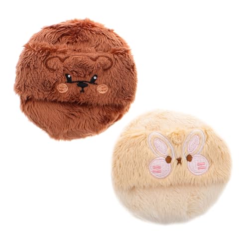 DONFAMDS 2 Stück Puderquaste Kissen Foundation Puff Make Up Pads Power Puff Puderapplikator Körperpuder Kosmetikquaste Makeup Applikatoren Makeup Kissen Puff Makeup Puder Plüschtuch von DONFAMDS