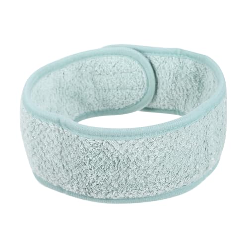 DONFAMDS 2 Stück Teiliges Verstellbares Stirnband für Gesichtswäsche aus Weichem Korallenfleece mit Selbsthaftendem Verschluss Leichtes Dehnbares Haarband für Damen für Spa Yoga Sport und von DONFAMDS