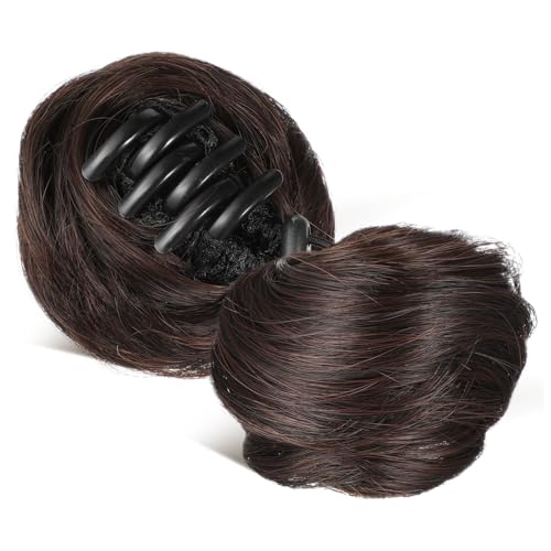 DONFAMDS 2 Teiliges Haar-accessoire Haar Dutt Clip mit Stabilem Griff für Frauen Leichte Bequeme Kunsthaar-bun Extensions Passend für Haartypen Modisches Design für Vielseitige von DONFAMDS