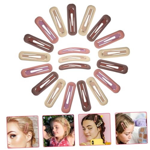 DONFAMDS 20 Stück Teiliges Haarklammer Mädchen Leichte Ovale Haarklammer clips aus Strapazierfähigem Resin Modische Glitzernde Haarspangen Rutschfest und Vielseitig für Alltag Party und von DONFAMDS