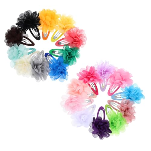 DONFAMDS 20stücke Blumen Haarnadel Für Mädchen Junge Mädchen Haarspange Aus Chiffon Gemischte Farbe Leicht Und Angenehm Zu Tragen Für Alltag Und Anlässe DONFAMDS 20stücke Blumen Haarnadel Für Mädchen Junge Mädchen Haarspange Aus Chiffon Gemischte Farbe Leicht Und Angenehm Zu Tragen Für Alltag Und Anlässe von DONFAMDS