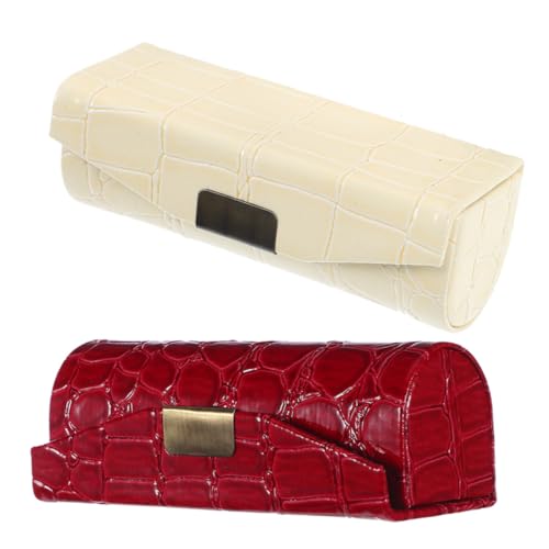 DONFAMDS 2Stücke Lippenstifthalter mit Spiegel PU Lippenstiftetui Organizer und Eleganter Lippenstiftbehälter für Make Up und Schnelle Nachbesserungen Unterwegs DONFAMDS 2Stücke Lippenstifthalter mit Spiegel PU Lippenstiftetui Organizer und Eleganter Lippenstiftbehälter für Make Up und Schnelle Nachbesserungen Unterwegs von DONFAMDS