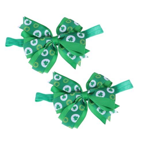 DONFAMDS 2Stücke Patrick's Day Stirnband mit Shamrock Bow Kinderkopfbedeckung für Partys Vielseitig und Leicht Tragbar für Irische Festlichkeiten und Feierlichkeiten DONFAMDS 2Stücke Patrick's Day Stirnband mit Shamrock Bow Kinderkopfbedeckung für Partys Vielseitig und Leicht Tragbar für Irische Festlichkeiten und Feierlichkeiten von DONFAMDS