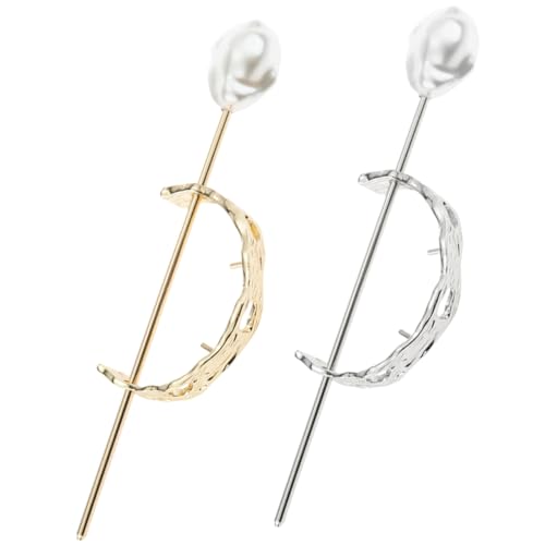 DONFAMDS 2Stücke Perlen Haarknoten Manschetten für Damen Eleganter Pferdeschwanz Halter Vielseitiges Haarschmuck für Hochsteckfrisuren für Outfit DONFAMDS 2Stücke Perlen Haarknoten Manschetten für Damen Eleganter Pferdeschwanz Halter Vielseitiges Haarschmuck für Hochsteckfrisuren für Outfit von DONFAMDS
