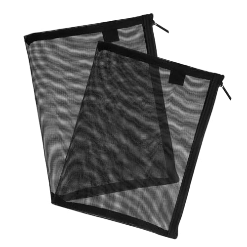 DONFAMDS 2stücke Netztasche Für Kosmetika Reisetasche Mit Reißverschluss Tragbare Make-up-Tasche Aus Nylon Kleine Make-up-Organizer Für Frauen Netz-Make-up-Tasche Für Toilettenartikel von DONFAMDS