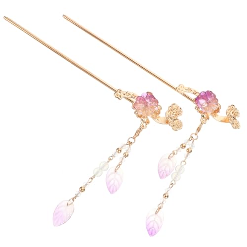 DONFAMDS 2stücke Chinesische Traditionelle Legierung Haarstift Themed Party Dekorative Haarstift Kompakt Leicht Und Langlebig Für Frauen Und Mädchen von DONFAMDS