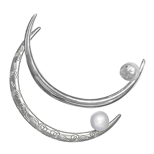 DONFAMDS 2stücke Gebogene Mond Haarstäbe Für Langes Haar Haarstäbchen Für Frauen Haarknotenstab Chinesischer Stil Haarnadel Für Dutts Vintage Haaraccessoires Haar Brötchen Halter von DONFAMDS
