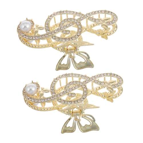 DONFAMDS 2stücke Große Haarklammer Mit Rhinestone Musiknote Und Perlen Für Mädchen Rutschfeste Haarspange Für Lange Haare Brautjungfern-haaraccessoires Für Alltag Partys Und DONFAMDS 2stücke Große Haarklammer Mit Rhinestone Musiknote Und Perlen Für Mädchen Rutschfeste Haarspange Für Lange Haare Brautjungfern-haaraccessoires Für Alltag Partys Und von DONFAMDS