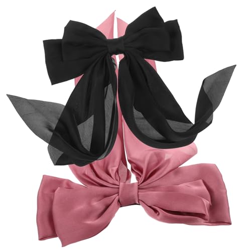 DONFAMDS 2stücke Große Haarschleifen Haarspangen Für Damen Stilvolle Haaraccessoires Für Besondere Anlässe Und Alltägliche Eleganz von DONFAMDS