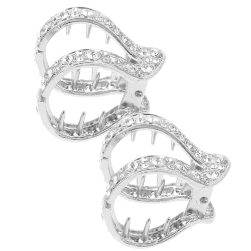 DONFAMDS 2stücke Haarklammern Für Hohe Haarspangen Für Damen Haarspangen Für Haarklammern Für Kurzes Haar Für Geflochtenes Haar Styling-zubehör Mit Strass- von DONFAMDS