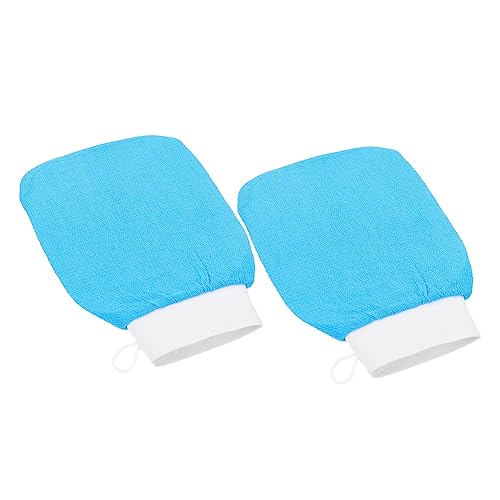 DONFAMDS 2stücke Peelinghandschuh Hautpeelinghandschuhe Badehandschuhe Badeschaumhandschuhe Duschhandschuhe Hautreinigungszubehör Duschhandschuh Duschzubehör Peelinghandschuhe Mädchen Dusch von DONFAMDS