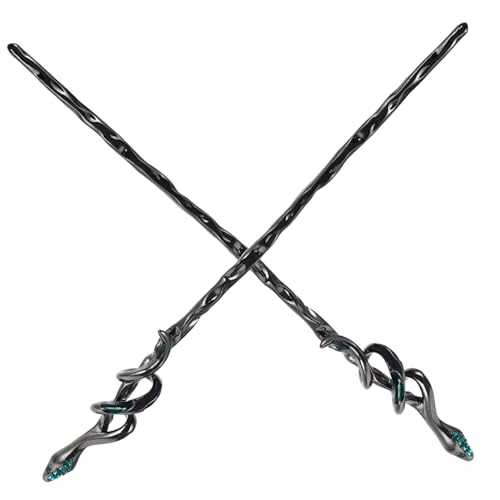 DONFAMDS 2stücke Schlange Haarstäbchen Mit Strass Haarnadeln Haar Zubehör Retro Stil Für Damen Diy Frisuren Accessoires Für Party Und Feiertage von DONFAMDS