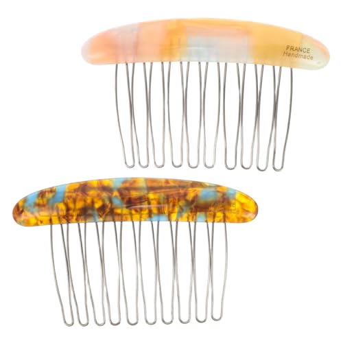 DONFAMDS 2stücke Seitenkamm Für Damen Mit Feinem Haar Haarkämme Für Damen Accessoires Dekorativer Seitenhaarkamm Kämme Für Haarschmuck Feste Eisenzähne Ordentliche Frisuren Vielseitige Anwe von DONFAMDS