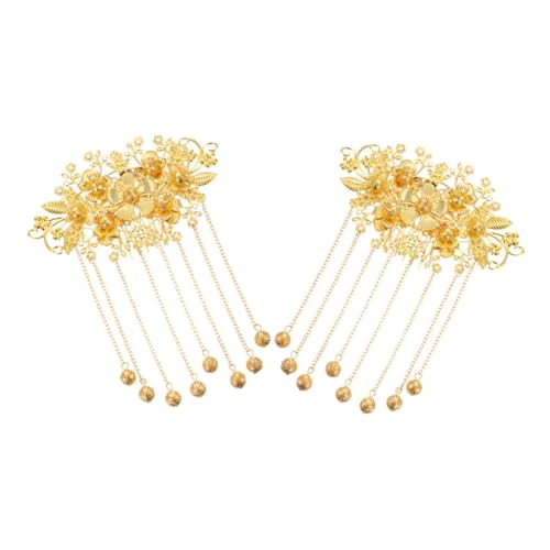 DONFAMDS 2stücke Vintage Blumen Haarkamm Für Hochzeiten Traditioneller Chinesischer Haarschmuck Mit Quasten Eleganter Braut-haaraccessoire Für Brautjungfern Und Besondere Anlässe DONFAMDS 2stücke Vintage Blumen Haarkamm Für Hochzeiten Traditioneller Chinesischer Haarschmuck Mit Quasten Eleganter Braut-haaraccessoire Für Brautjungfern Und Besondere Anlässe von DONFAMDS