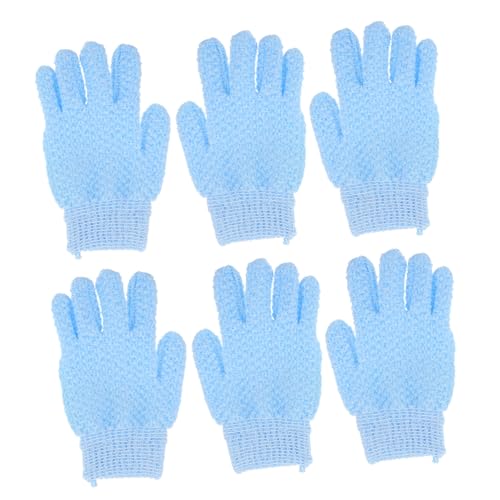 DONFAMDS 3 Paare Exfolierende aus Strapazierfähigem Nylon Körperpeeling für Gründliche Hautreinigung Effektive Entfernung Abgestorbener Haut für Männer für Bad und Spa von DONFAMDS