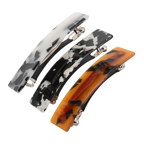 DONFAMDS 3stücke Teiliges Dekorative Haarklammern Mit Leopardenmuster Quadratische Friseurclips Für Damen Für Hochsteckfrisuren Partys Und Alltag von DONFAMDS