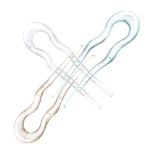 DONFAMDS 3 Stück Teiliges Französische U Förmige Haarnadeln für Damen Leicht Elegant Minimalistisches Design Geeignet für Dünnes und Dickes Haar für Hochsteckfrisuren Alltag und Festliche von DONFAMDS