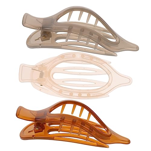 DONFAMDS 3 Stücke Französische Haarspangen Damen Flache Haarklammern aus Acryl Elegant für Alltag Party Rutschfestes Design für Dickes Haar DONFAMDS 3 Stücke Französische Haarspangen Damen Flache Haarklammern aus Acryl Elegant für Alltag Party Rutschfestes Design für Dickes Haar von DONFAMDS