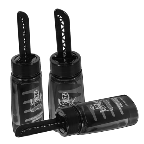 DONFAMDS 3Stücke Leere Haargelflasche für Männer Haarstyling Gel mit Langlebigem Kunststoffmaterial für Gleichmäßige Anwendung und Pflege von DONFAMDS