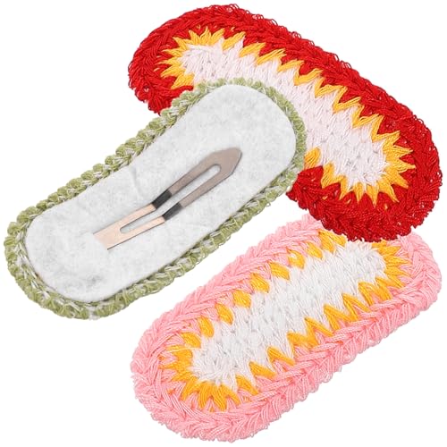 DONFAMDS 3stücke Handgefertigte -haarspangen Mit Blumenmuster Trendige Haaraccessoires Für Damen Für Schule Partys Und Besondere Anlässe von DONFAMDS