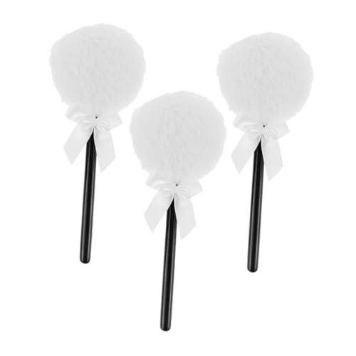 DONFAMDS 3stücke Puderquaste Mit Langem Griff Für Nägel Und Maniküre Weicher Pinsel Für Gesicht Und Make-up Kompakte Puderquaste Für Damen Wiederverwendbares Make-up-tool Für Losen Puder von DONFAMDS