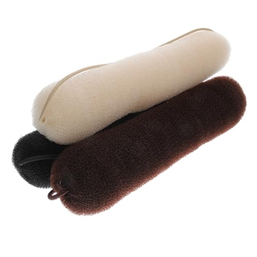 DONFAMDS 3stücke Teiliges Dutt-kissen Haarschmuck Für Mädchen Und Frauen Elastische Haarnadeln Für Stilvolle Brötchenfrisuren Zubehör Für Verschiedene Anlässe von DONFAMDS